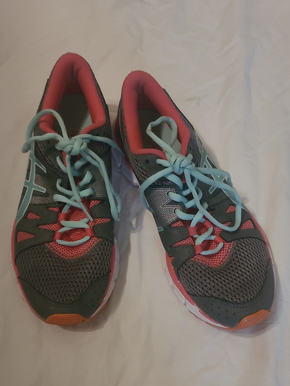 Asics Gel-Unifire In Gray, Rose, Green; Training Shoe, Women's Size 7